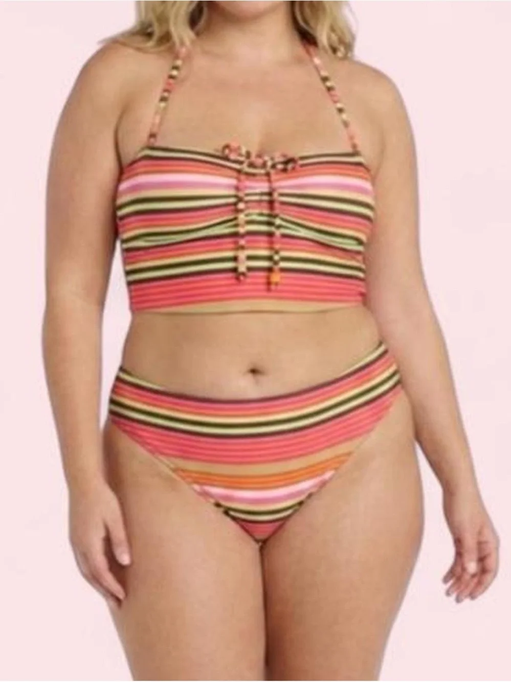 Striped Bikini Set